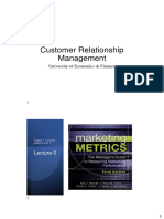 CRM Unit 5 - Customer Analytics Part I