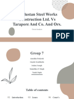 Hindustan Steel Works Construction Ltd. Vs Tarapore and Co. and Ors