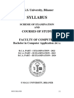 Syllabus: Courses of Study