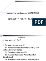 Wind Energy Systems MASE 5705 Spring 2017, Feb. 8 + 13, L7 + L8