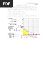 Name: - Period: - Linear Programming Worksheet #2