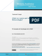 ¿Qué Es y para Qué Sirve Una Heterología? Por Sergio Tonkonoff