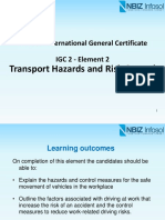 IGC 2 - Element 2 - Transport Hazards and Risk Control