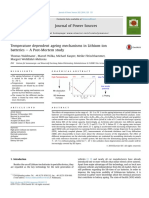 Temperature Dependent Ageing Mechanisms in Lithium-Ion Batteries - A Post-Mortem Study