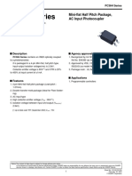 PC3H4 Series: Mini-Flat Half Pitch Package, AC Input Photocoupler