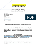 DKT 57, 22cv3409 (SDNY) Re Second Request To The USAO's Damian Williams For The DOJ's Article II Litigation Position.