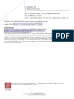 NCTM - 2000 - Using Homemade Algebra Tiles To Develop Algebra and Prealgebra Concepts