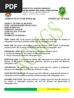 SS2 Technical Drawing Lesson Plan Week 3