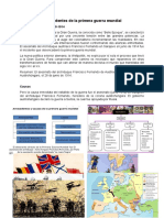 Antecedentes de La Primera Guerra Mundial