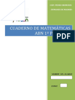 Cuaderno de Matemáticas Abn 1º Primaria Ceip. Pedro Brimonis