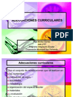 Adecuaciones Curriculares