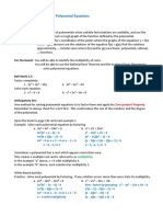 3.5A Finding Real Roots of Polynomial Equations