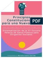 Principios Constitucionales para Una Nueva Salud