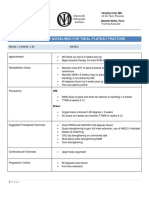 Rehabilitation Guidelines For Tibial Plateau Fracture: Phase I (Weeks 1-6) Dates