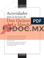 Xdoc - MX Don Quijote de La Mancha Actividades