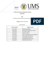 ASSIGNMENT 3 UL03202 Marin Dan Pembangunan Komuniti