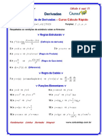 Tabela de Derivadas Cálculo Rápido