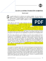 Janin La Violencia en Estrucutración Subjetiva