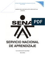 Informe Cualitativo Mediante Observación Directa de La Cafetería Del Sena Comercial