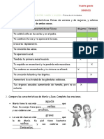 Diferencias Varón y Mujer - Ficha de Trabajo