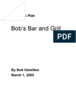 Business Plan For Restaurants - Sample