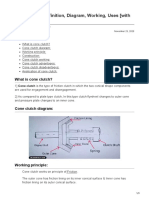 Cone Clutch: Definition, Diagram, Working, Uses (With PDF)