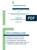 Deregulation of Energy Sector in Nigeria