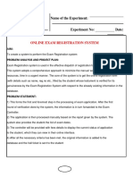 Vnrvjiet: Name of The Experiment: Name of The Laboratory: Experiment No: Date