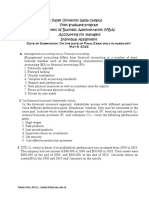 Rift Valley University Geda Campus Post Graduate Program Masters of Business Administration (MBA) Accounting For Managers Individual Assignment