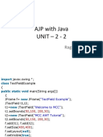 AJP With Java UNIT - 2 - 2: Raghavan P