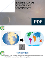 8.distribution of Oceans and Continents