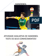 HANDEBOL Avaliação