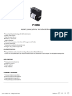 Impact Panel Printer For Industrial Use: Characteristics