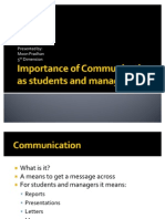 Importance of Communication Skills