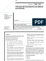 NB 1401 - Verificação de Desempenho de Adtivos para Concreto