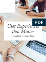 User Experience That Matter