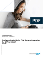 Configuration Guide For PLM System Integration For SAP S/4HANA