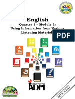 English 10 Module 1