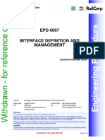 EPD 0007 Interface Definition and Management: Engineering Procedure Design