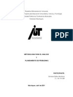 Metodologia para El Analisis y Planeamiento de Problemas