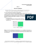 TPN 7 Interfaces Graphiques: Université Paris Diderot Programmation Orientée Objet L2-L3 Année 2014-2015