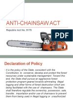 Anti Chainsaw Act