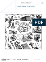 Tema 1 Ciencias Sociales Que Es La Historia 3o P