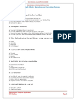 Solved Multiple Choice Questions On Operating System: Department of Computer Application GDC Ramban