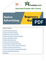 Native Advertising Beginners Guide 2021 - (Monetize - Info)