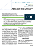 Properties and Thermal Degradation Studies of Gelatin Based Film - Exploring The Biopolymer For Plastic Advancement