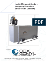 Two Man Self Powered Cradle - Emergency Procedure (Manual Cradle Descent)