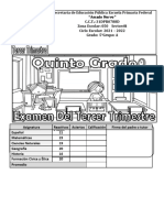 ?5°examen y Respuests 3ertrimestre 2022 Material Educativo