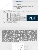 5.1 Escurrimiento A Travez de Orificios y Boquillas Adicionales