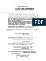 Práctica N 12 Soluciones Ii - Preparación de Soluciones (Unidades Físicas)